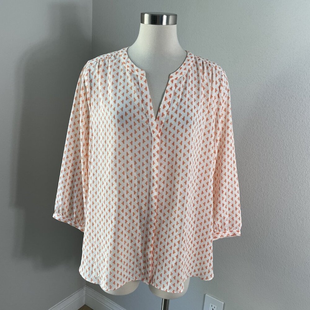 Light Pink Patterned Women's Blouse